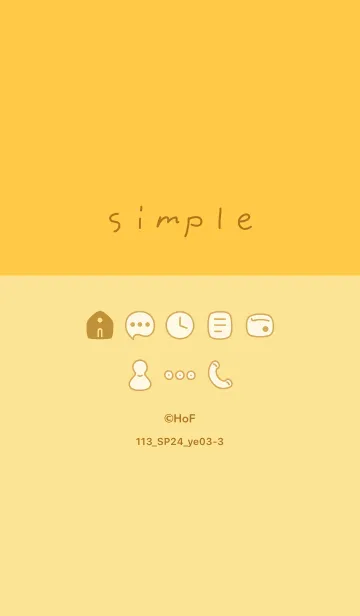 [LINE着せ替え] 113.24_イエロー3-3の画像1