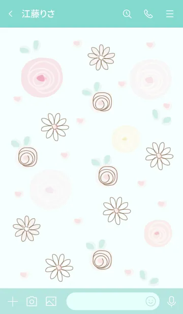 [LINE着せ替え] Roses in the garden 3の画像3