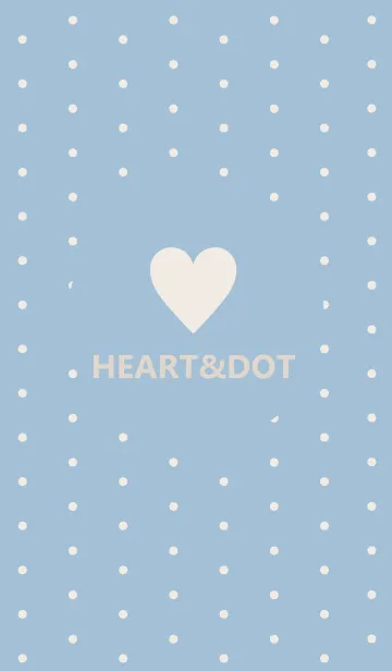 [LINE着せ替え] HEART&DOT *SmokyBlue 2*の画像1