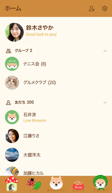 [LINE着せ替え] 柴犬の着せかえ、唐草vrの画像2