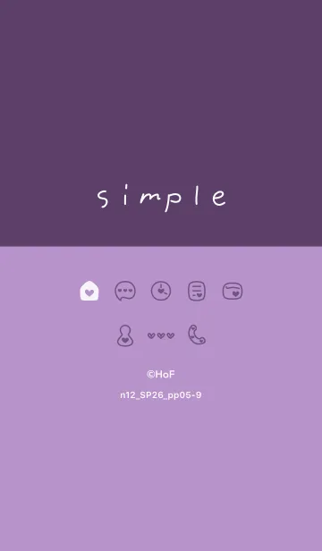 [LINE着せ替え] n12.26_パープル5-9の画像1