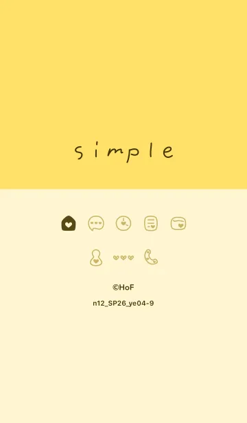 [LINE着せ替え] n12.26_イエロー4-9の画像1