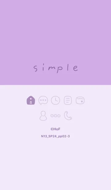 [LINE着せ替え] N13.24_パープル2-3の画像1