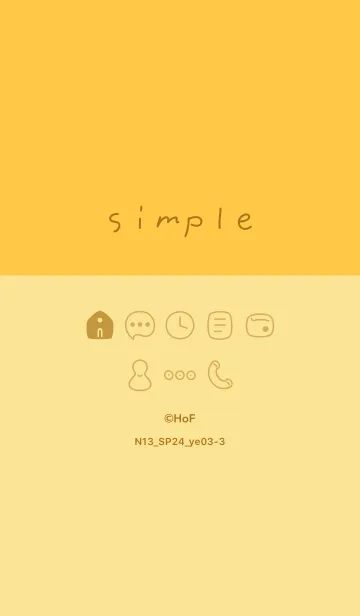 [LINE着せ替え] N13.24_イエロー3-3の画像1