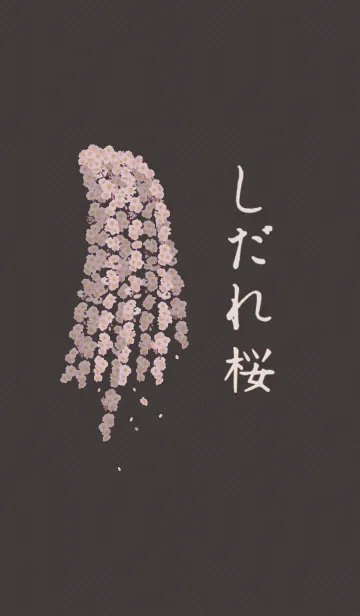 [LINE着せ替え] しだれ桜 + 栗色の画像1