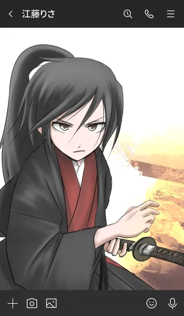 [LINE着せ替え] こむすめ侍の画像3