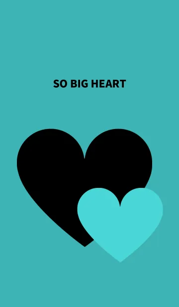 [LINE着せ替え] SO BIG HEART*mint blueの画像1