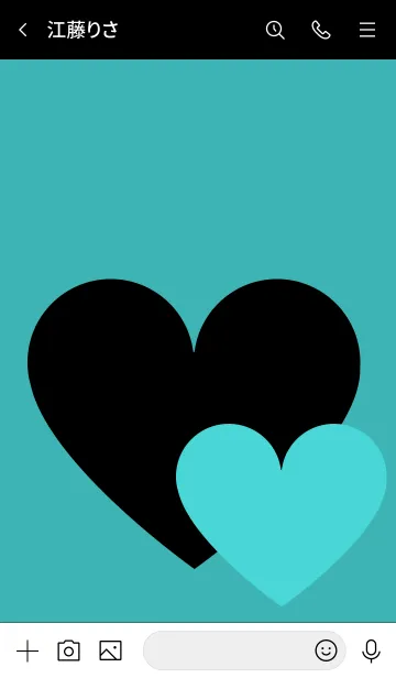 [LINE着せ替え] SO BIG HEART*mint blueの画像3