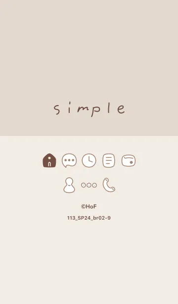 [LINE着せ替え] 113.24_ブラウン2-9の画像1