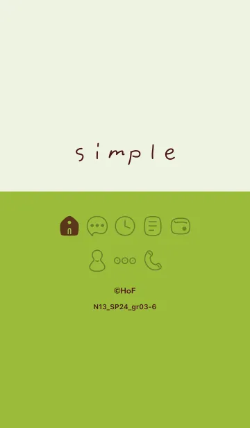 [LINE着せ替え] N13.24_グリーン3-6の画像1