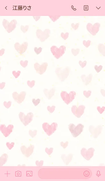 [LINE着せ替え] ハートたくさん-スマイル15-の画像3