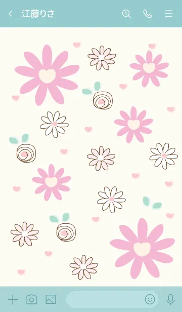 [LINE着せ替え] Purple flowers 4 :)の画像3