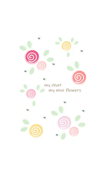 [LINE着せ替え] My chat my colorful flowers 3の画像1