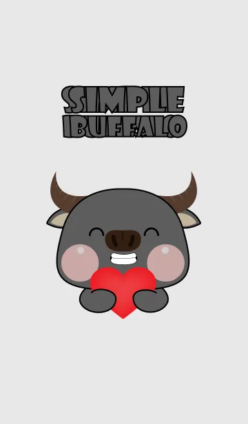 [LINE着せ替え] Simple Love U Buffalo Theme (JP)の画像1