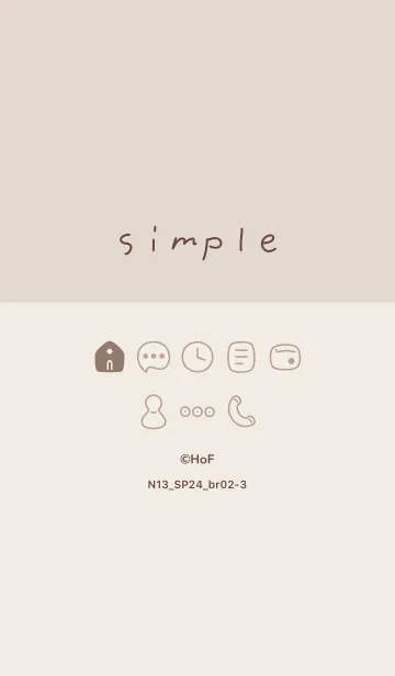 [LINE着せ替え] N13.24_ブラウン2-3の画像1