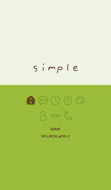 [LINE着せ替え] N13.24_グリーン3-3の画像1