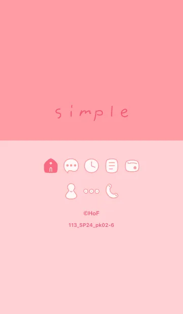 [LINE着せ替え] 113.24_ピンク2-6の画像1