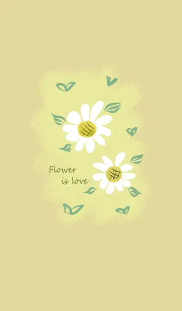 [LINE着せ替え] 花シリーズ-素敵な黄色のヒナギクの画像1