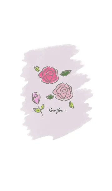 [LINE着せ替え] 花シリーズ-ロマンチックなバラ、花の言語の画像1