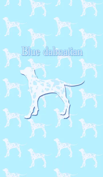 [LINE着せ替え] ブルーなダルメシアンの画像1