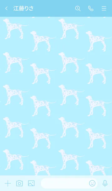 [LINE着せ替え] ブルーなダルメシアンの画像3