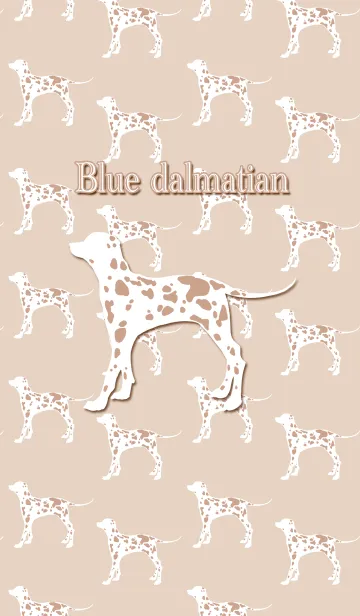 [LINE着せ替え] ベージュなダルメシアンの画像1