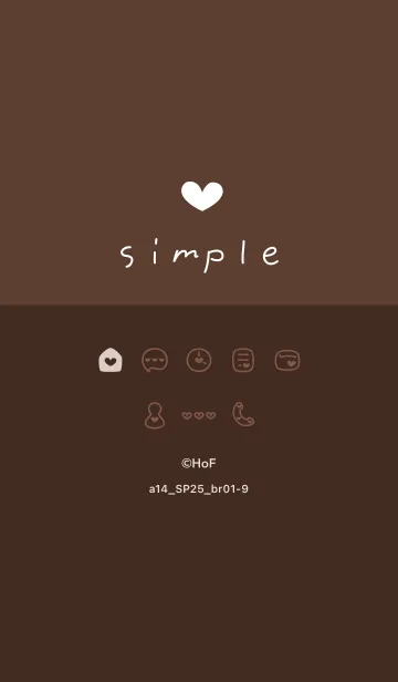 [LINE着せ替え] a14.25_ブラウン1-9の画像1