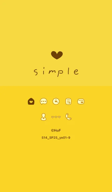 [LINE着せ替え] 514.25_イエロー1-9の画像1