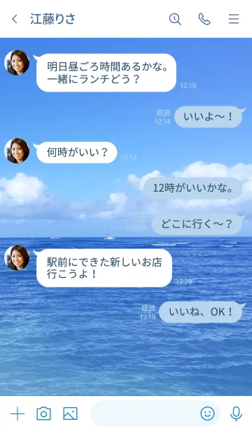 [LINE着せ替え] HAWAIIAN SEA.の画像4