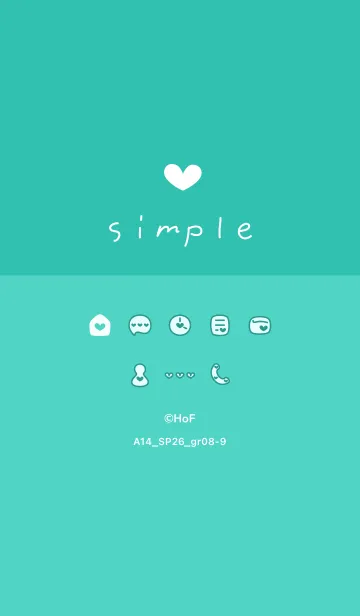 [LINE着せ替え] A14.26_グリーン8-9の画像1