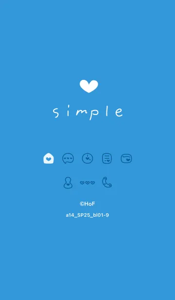 [LINE着せ替え] a14.25_ブルー1-9の画像1