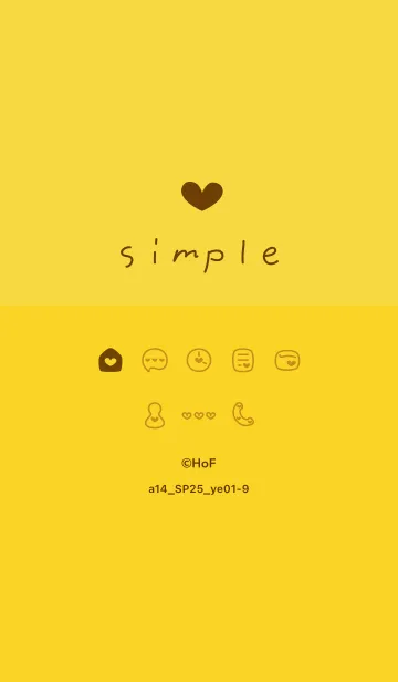 [LINE着せ替え] a14.25_イエロー1-9の画像1