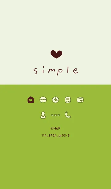 [LINE着せ替え] 114.24_グリーン3-9の画像1