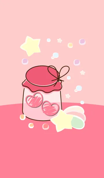 [LINE着せ替え] mini heart in the little jar 58の画像1