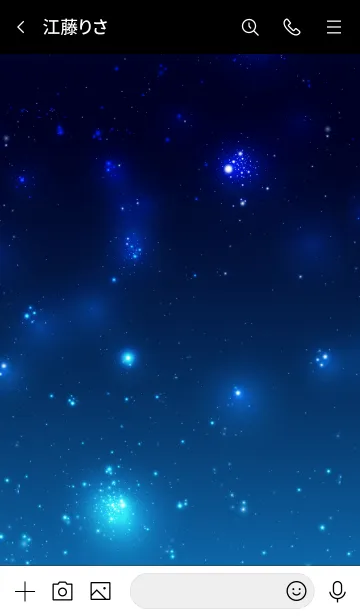 [LINE着せ替え] - Universe Blue - MEKYM 13の画像3