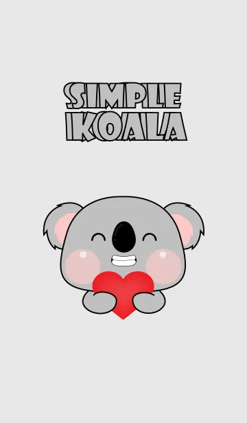 [LINE着せ替え] Simple Love U Koala Theme (JP)の画像1