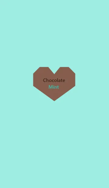 [LINE着せ替え] Chocolate x Mintの画像1
