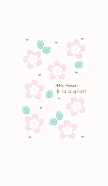 [LINE着せ替え] Light purple flowersの画像1