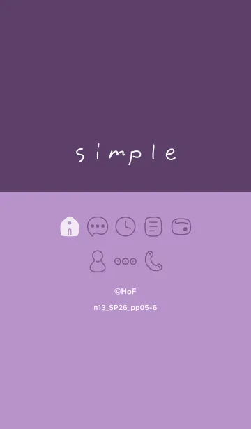 [LINE着せ替え] n13.26_パープル5-6の画像1