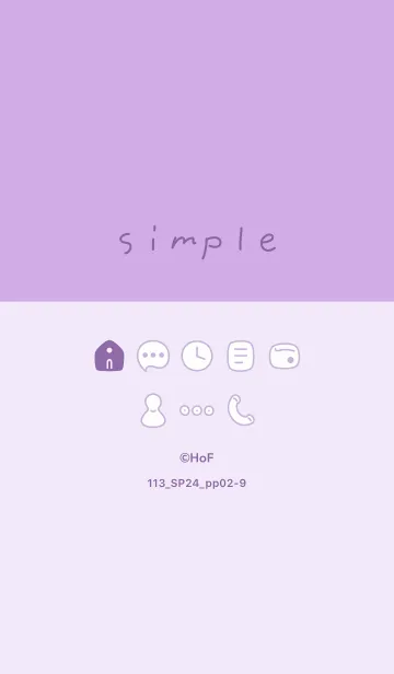 [LINE着せ替え] 113.24_パープル2-9の画像1