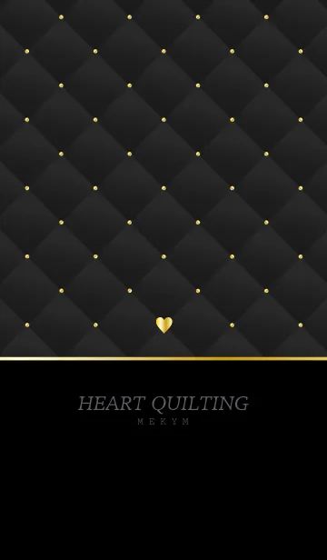 [LINE着せ替え] HEART QUILTING -GRAY- 6の画像1