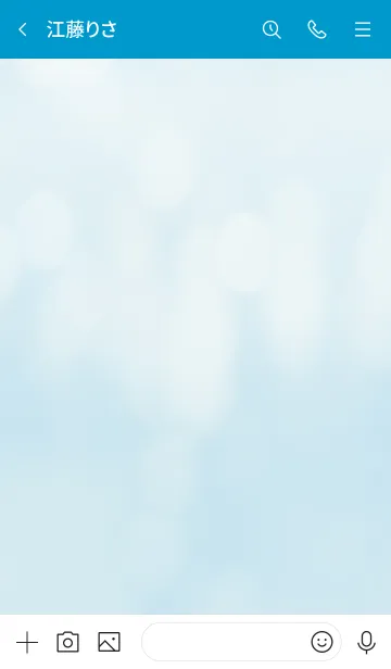 [LINE着せ替え] 青 : 桜のシンプルアイコンの画像3