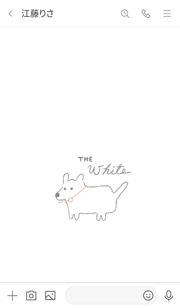 [LINE着せ替え] The White. Jの画像3
