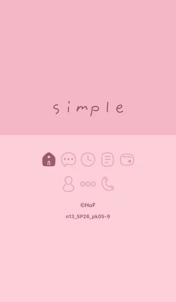 [LINE着せ替え] n13.26_ピンク5-9の画像1