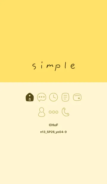 [LINE着せ替え] n13.26_イエロー4-9の画像1