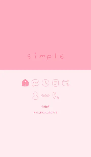 [LINE着せ替え] N13.24_ピンク4-6の画像1