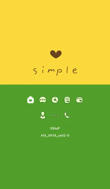 [LINE着せ替え] A15.26_イエロー2-9の画像1