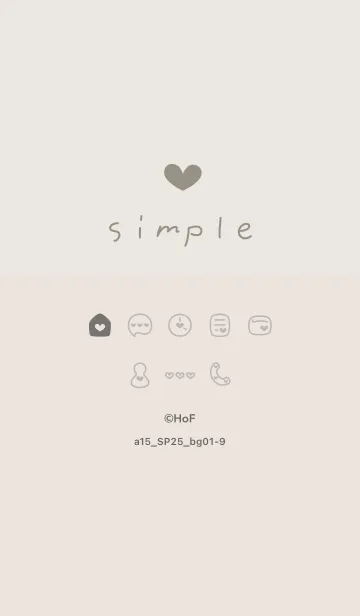 [LINE着せ替え] a15.25_ベージュ1-9の画像1