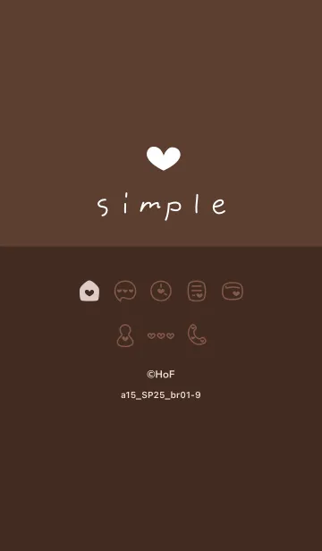 [LINE着せ替え] a15.25_ブラウン1-9の画像1