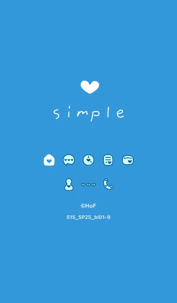 [LINE着せ替え] 515.25_ブルー1-9の画像1